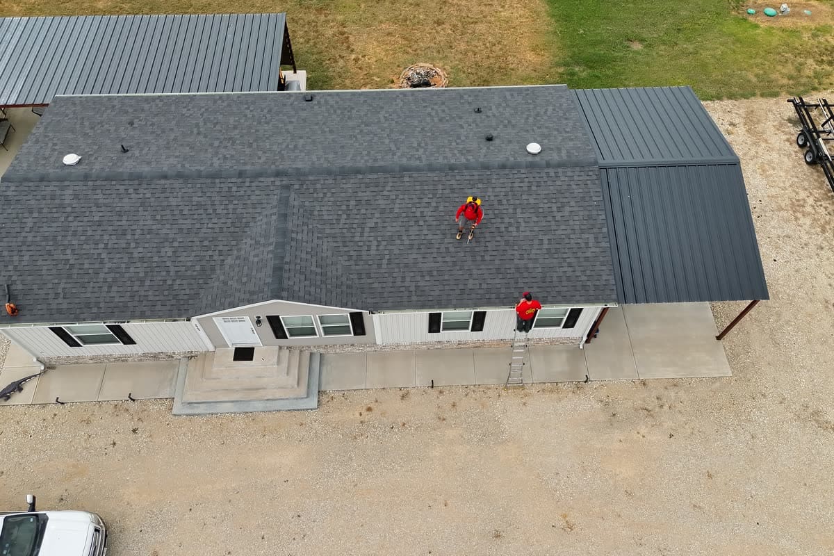Whole-roof GoNano application in a single day